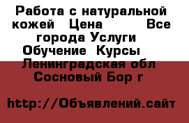 Работа с натуральной кожей › Цена ­ 500 - Все города Услуги » Обучение. Курсы   . Ленинградская обл.,Сосновый Бор г.